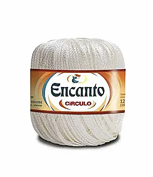 Пряжа 8176 Белый (100% вискоза, 100гр. 240м 6 мот. в уп), ТМ "ENCANTO SLIM"