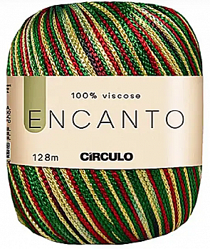 Пряжа 9818 Разноцветный (100% вискоза, 100гр. 240м 6 мот. в уп), ТМ "ENCANTO SLIM"