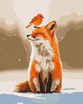 Картина по номерам 40*50 см "Друзья зимы", BS54489