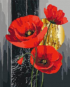 Картина по номерам 40*50 см "Красные маки" ©Анна Иноземцева", BS54558