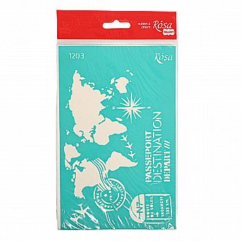 Трафарет самоклеючий Фоновий 13*20 см №1203 Архітектура Роса