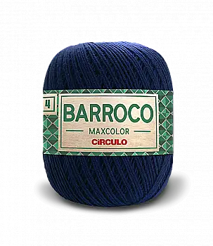 Пряжа 2856 Синий (100% хлопок, 200гр. 338м. 6 мот. в уп.), ТМ "Barroco Maxcolor 4"