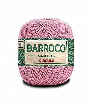 Пряжа 3390 Розовый (100% хлопок, 200гр. 338м. 6 мот. в уп.), ТМ "Barroco Maxcolor 4"