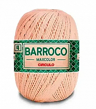 Пряжа 4224 Персиковый (100% хлопок, 200гр. 338м. 6 мот. в уп.), ТМ "BARROCO MAXCOLOR 4"