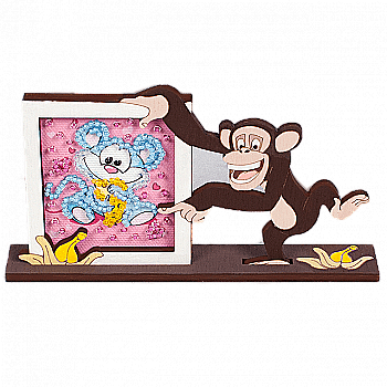 Магніт для вишивання бісером з фігурною рамкою, 13*9 см, FLD-042