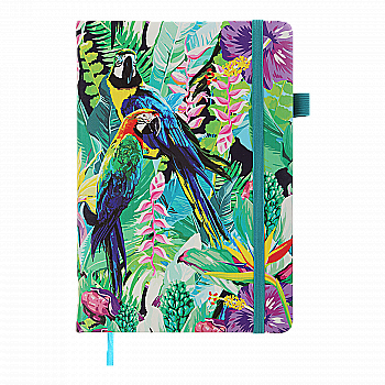 Блокнот деловой Exotic А5 96 л. кл, обл. искусственная кожа, бирюзовый, BM.295124-06