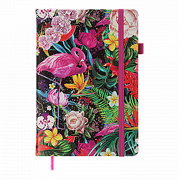 Блокнот деловой Exotic А5 96 л. кл, обл. искусственная кожа, розовый, BM.295124-10