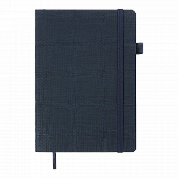 Блокнот деловой Color Tunes А5 96 л. кл. обл. искусственная кожа, темно-синий, BM.295100-03