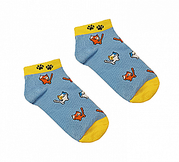 Шкарпетки "Котик мінік" короткі, 41-45, DSS012