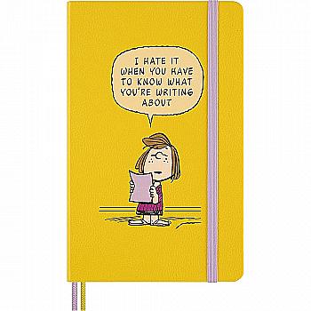 Блокнот желтый, средний, линейка, Moleskine Peanuts Patty, LEPENB31HPATM26