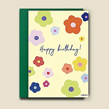 Открытка с конвертом А6 "Happy birthday", Cobart, СS-GС-024