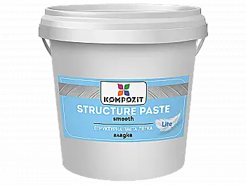 Паста структурная гладкая Легкая"ART Kompozit" 1 л, белая