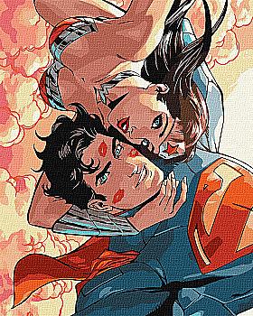 Набір для розпису по номерах 40*50 см WB "Wonder Woman: Обійми", KHO8713