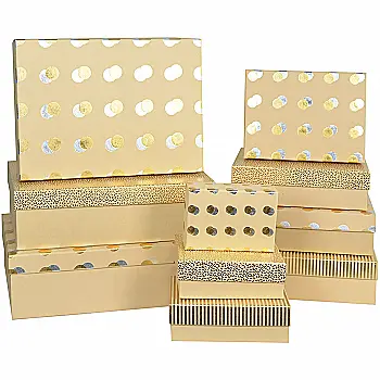 Подарочная коробка прямоугольная, с золотым принтом, 25*18*10,5 см, 1910275134