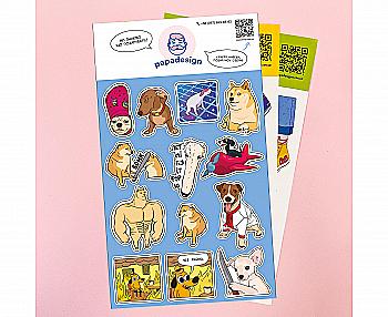 Стикерпак "Мемные псы", PDK2728