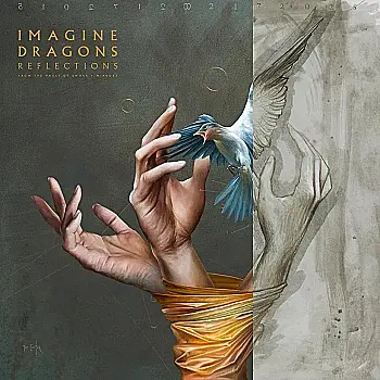 Платівка Imagine Dragons - Reflections (From The Vault Of Smoke + Mirrors) [LP] - Ocean Blue Marbled