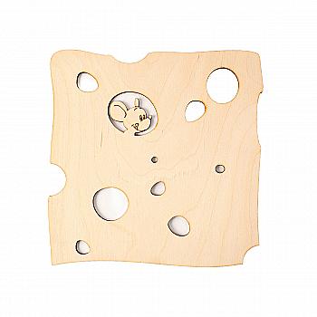 Заготовка деревянная Часы "Кусочек сыра" 247*250*4 мм, ЧС20