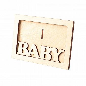 Заготовка из фанеры Фоторамка "Baby", 100903 ArtBober