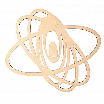 Заготовка деревянная Часы "Элипс" 261*300*4 мм, ЧС26