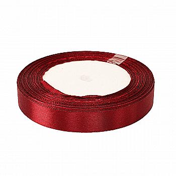 Стрічка атласна 15 мм*25 ярдів "Бордова", 15250481