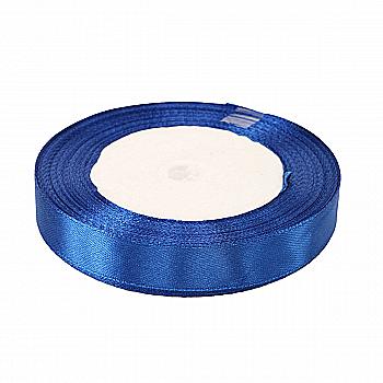 Стрічка атласна 15 мм*25 ярдів "Яскраво-синя", 15251221