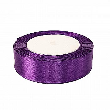 Стрічка атласна 25 мм*25 ярдів "Темно-бузкова", 25250341