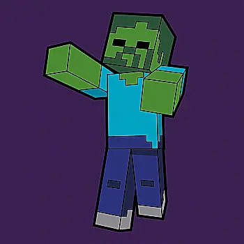 Картина по номерам SANTI "Майнкрафт. Зомби" 25*25 см, холст цветной, 955026