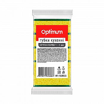 Губка PRO кухонна "OPTIMUM" 90*60*30 мм, 5шт. 15300235