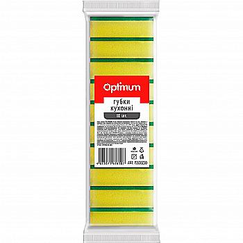 Губка PRO кухонна "OPTIMUM" 98*65*30 мм, 10 шт. 15300230
