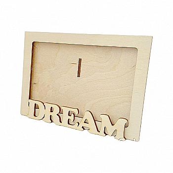 Заготівка з фанери Фоторамка "Dream", 100902 ArtBober