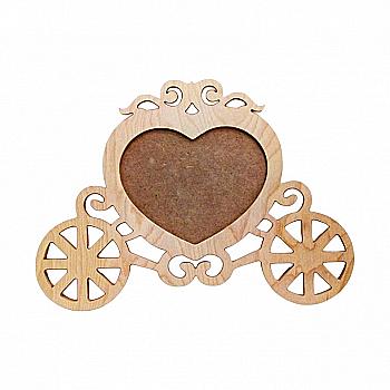 Заготовка деревянная "Фоторамка Карета", 2282