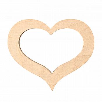 Заготівка дерев`яна "Серце", 0082
