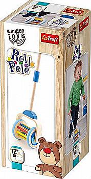 Деревянная игрушка "Towar", Каталка Pchaczek Turlaczek, 60928