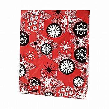 Подарунковий пакет новорічний середній 17*23 см, скандинавський дизайн (в асорт.), PPN500040