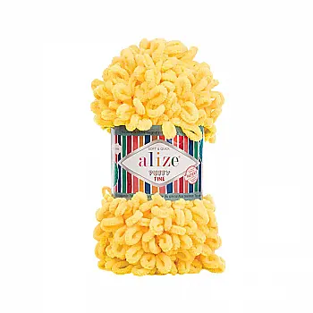 Пряжа мікрополіестер 216 Мімоза, TM Alize Puffy Fine