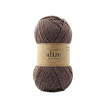 Пряжая шерсть 240 Коричневый меланж, TM Alize - Wooltime