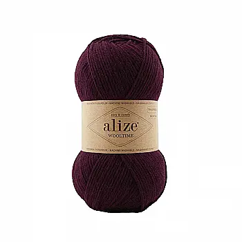 Пряжая шерсть 578 Бордо, TM Alize - Wooltime