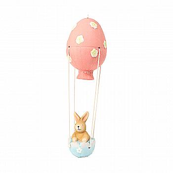 Фігурка декоративна керамічна "Повітряна куля з зайчиком" (4 диз.) APF711600