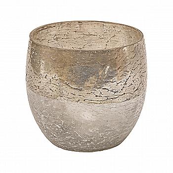 Подсвечник стеклянный серый 9*10 см, 876-074 Lefard