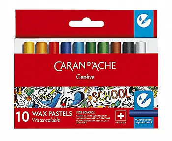 Outlet20 Пастель воскова акварельна 10 кол. Caran d`Ache School Line карт. бокс, 7502.710/1022897