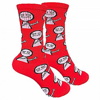 Носки "Fuck красные" р. 41-45