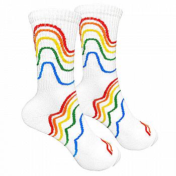 Носки "Радуга белая" р. 36-40