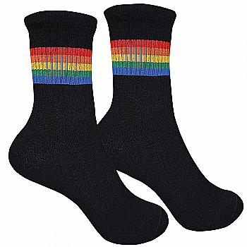 Носки "Радуга черная" р. 36-40