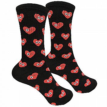 Шкарпетки  "Чорні серця" р. 36-40