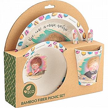 Outlet60 Набір посуду з бамбуку Gapchinska (5 предметів), K19-502/1025529