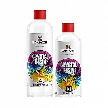 Епоксидна смола Crystal Resin Epoxy "ART Kompozit" (смола 1 л + затверджувач 0,5 л)