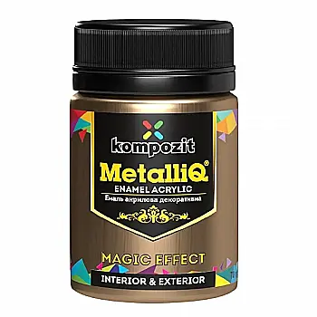 Краска акриловая эмаль MetalliQ "Kompozit", бронза, 0,07 кг