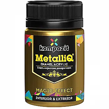 Краска акриловая эмаль MetalliQ "Kompozit", красное золото, 0,07 кг