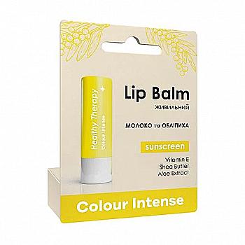 Бальзам для губ Lip Balm Healthy Therapy 5 г (Молоко Та Обліпиха 004 живильний), Colour Intense