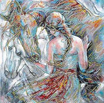 Схема для вышивки бисером "Верный", AC-344